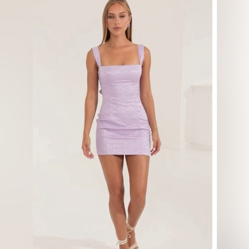 COPY - Lucy in the Sky dress Reese Jacquard in lavender NWT size Small